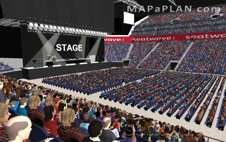 The O2 Arena London seating plan Block 102 Row K Lower tier tickets view