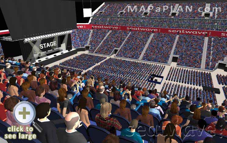 The O2 Arena London seating plan Block 405 Row L Seating plan advice