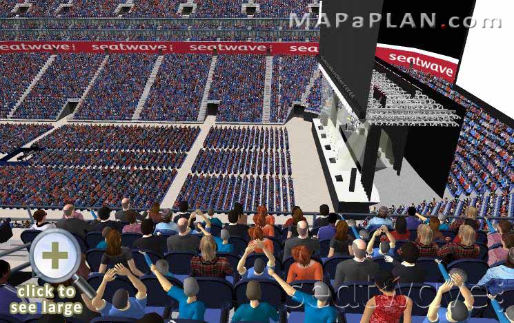 The O2 Arena London seating plan Block 422 Row G view