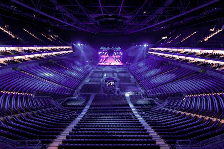 The O2 Arena London seating plan Empty seats