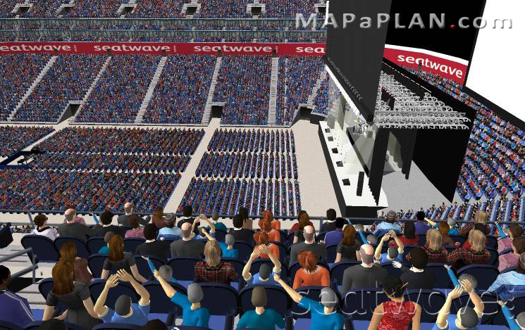 The O2 Arena London seating plan Block 422 Row G view