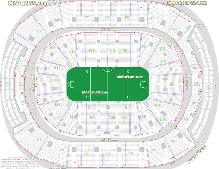 Air Canada Centre Seating Chart Seat Numbers