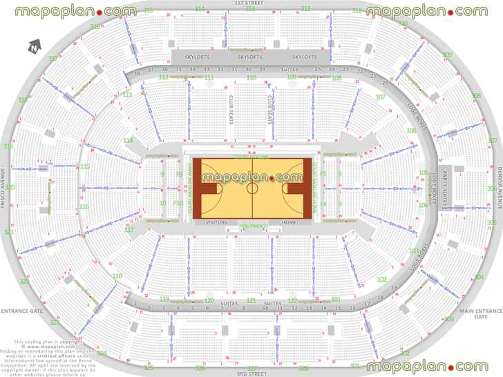 tulsa shock wnba basketball arena stadium map individual find seat locator how seats rows numbered lower upper level bowl club level skylofts Tulsa BOK Center seating chart