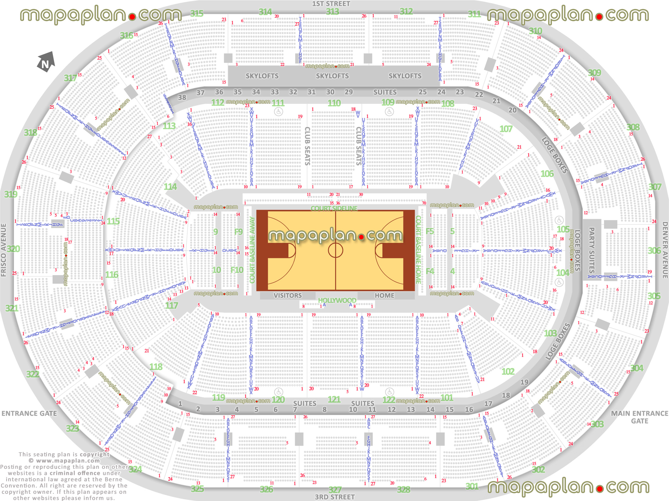 tulsa shock wnba basketball arena stadium map individual find seat locator how seats rows numbered lower upper level bowl club level skylofts Tulsa BOK Center seating chart