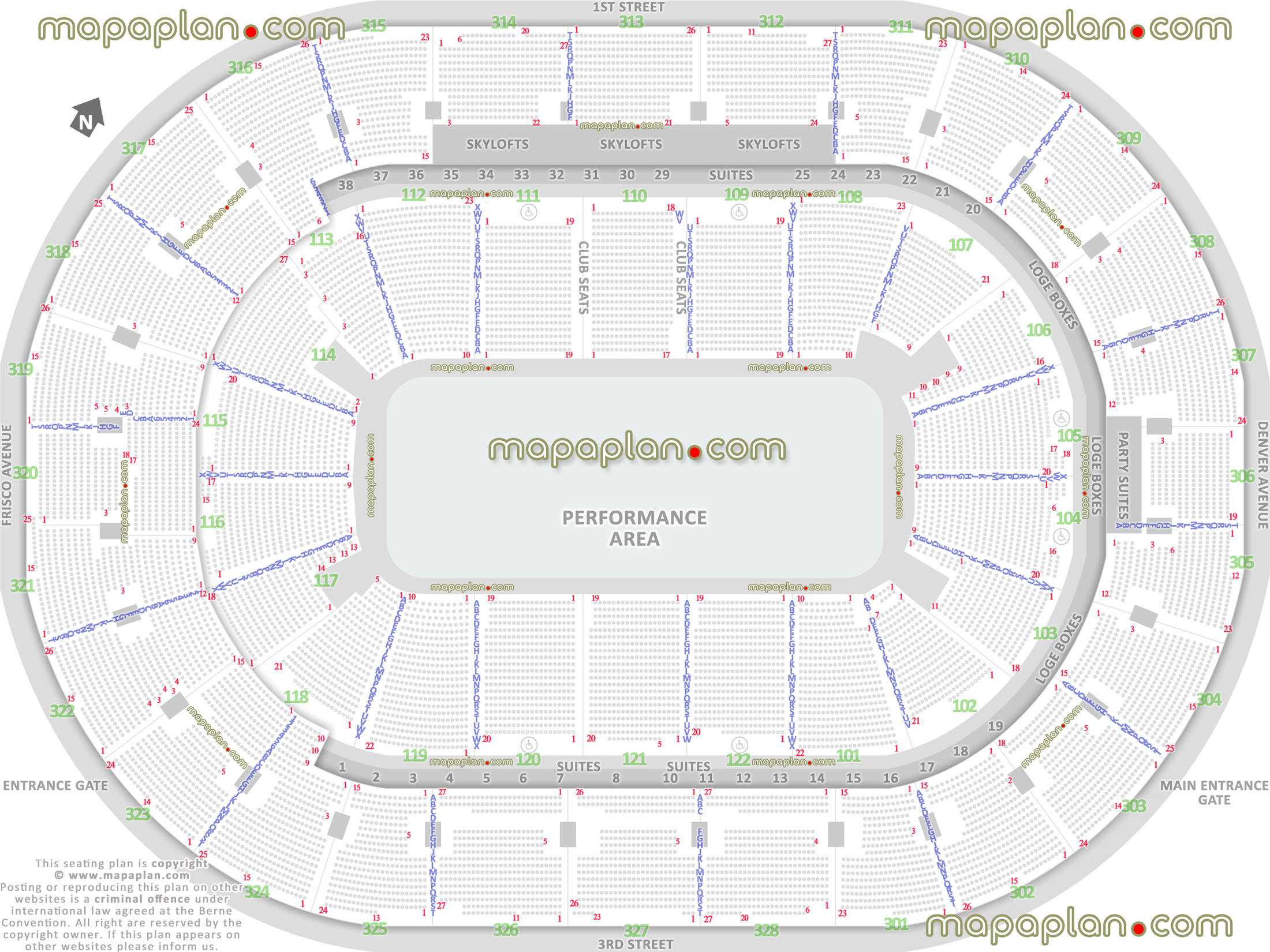 performance area for shows half house theater sport events pbr professional bull riders cirque du soleil ringling bros monster truck jam nitro circus arenacross football best good bad worst partial obstructed view seats Tulsa BOK Center seating chart