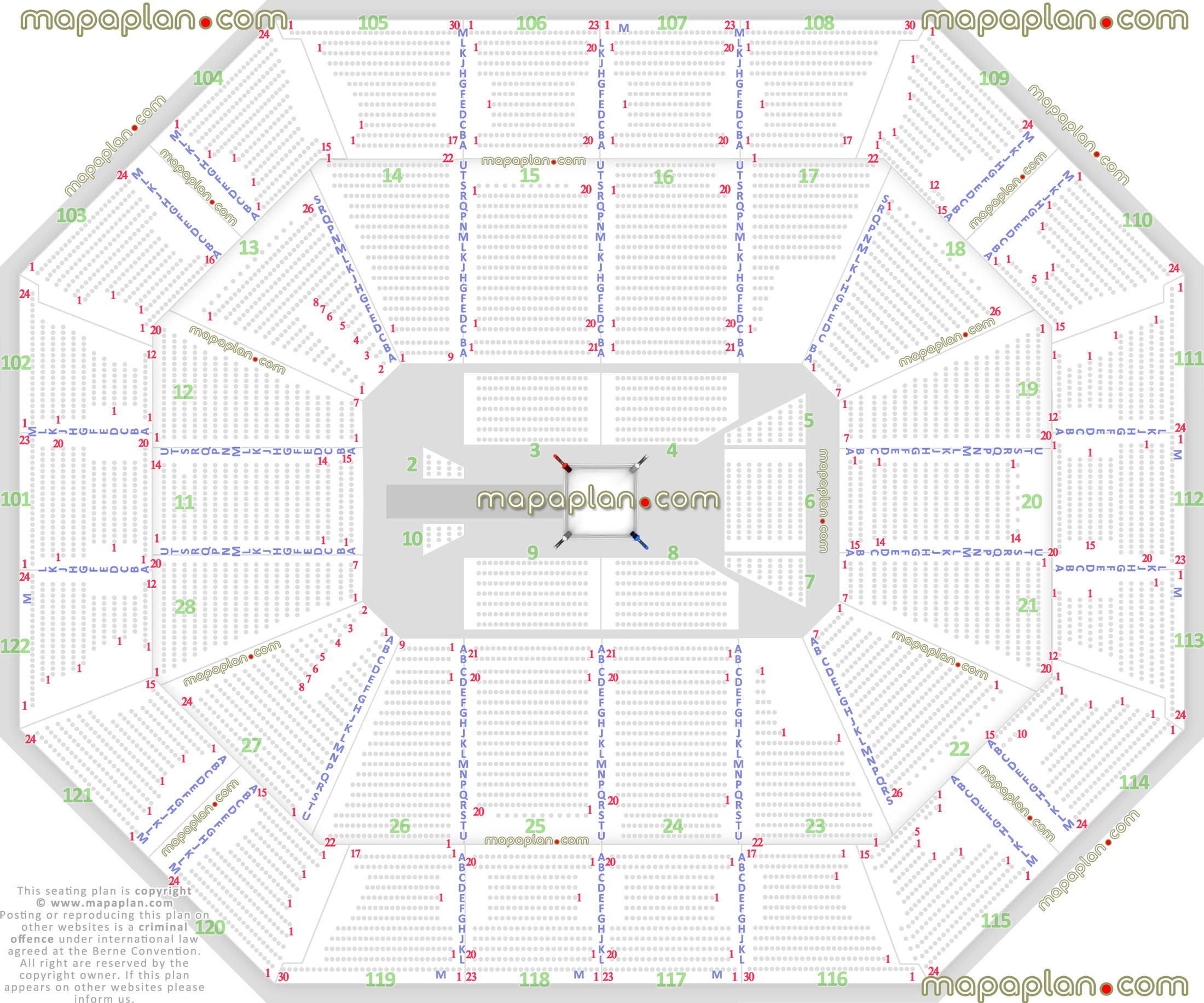 wwe raw smackdown live wrestling 360 round ring configuration best good bad worst partial obstructed view seats Uncasville Mohegan Sun Arena seating chart