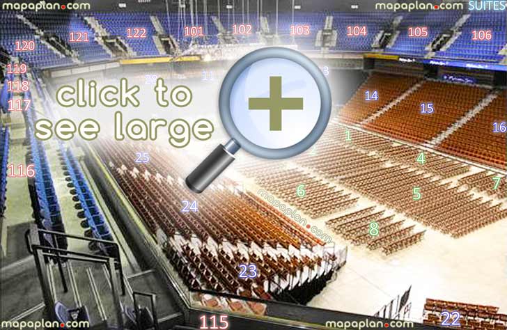 view section 115 row c seat 7 virtual connecticut casino venue 3d interactive inside stage review tour concert interior picture lower upper levels suites Uncasville Mohegan Sun Arena seating chart