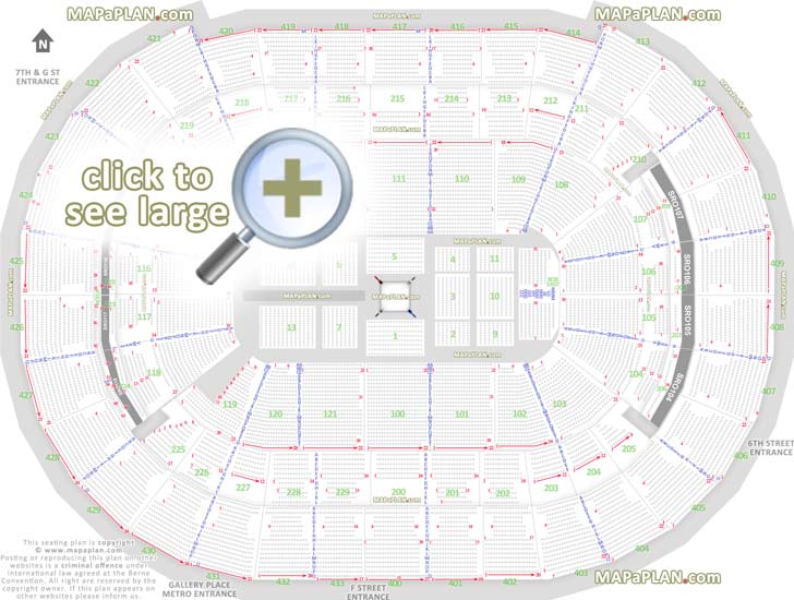 wwe live wrestling boxing events ring configuration row letters good bad seats Washington DC Verizon Center seating chart