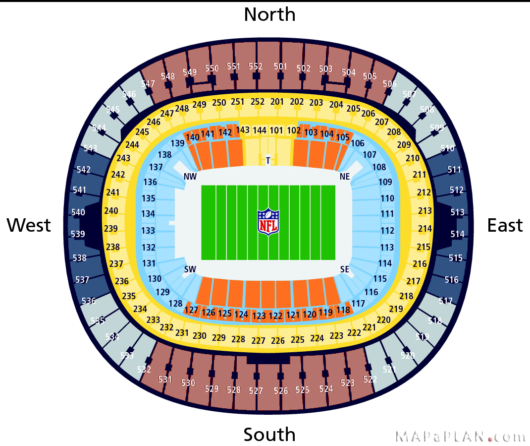 Wembley Stadium seating plan NFL American Football best seats exact chart