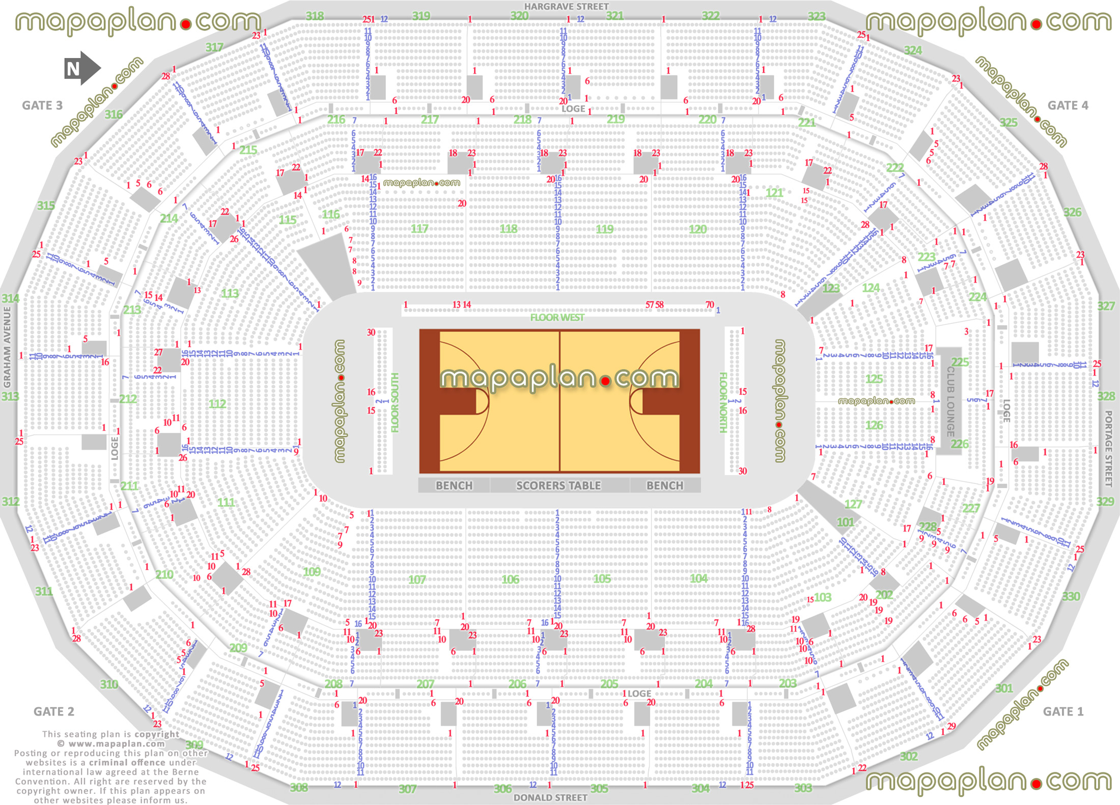 nba basketball tournament game seating map printable layout diagram full exact row numbers plan how many seats row lower upper bowl sections 301 302 303 304 305 306 307 308 309 310 311 312 313 314 315 316 317 318 319 320 321 322 323 324 325 326 327 328 329 330 Winnipeg Canada Life Centre seating chart