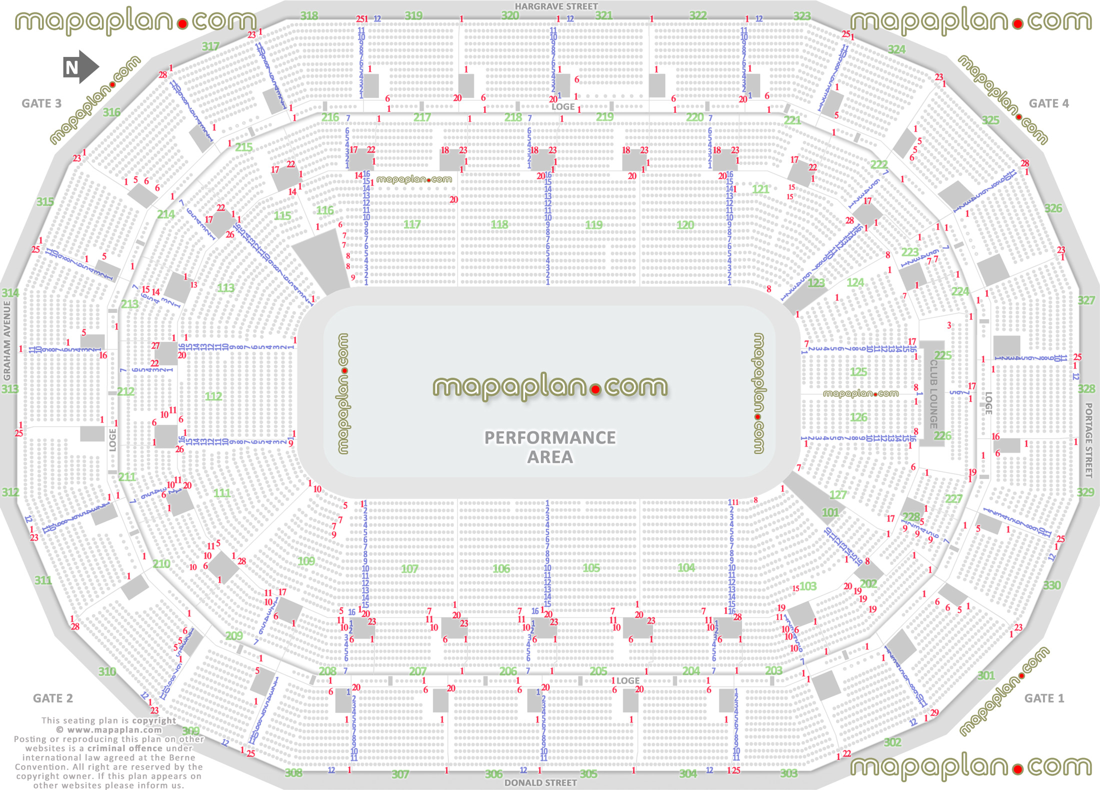 performance area shows half house theater sport events pbr professional bull riders rodeo cirque du soleil ringling bros monster truck jam nitro circus arenacross gymnastics best good bad worst partial obstructed view seats Winnipeg Canada Life Centre seating chart