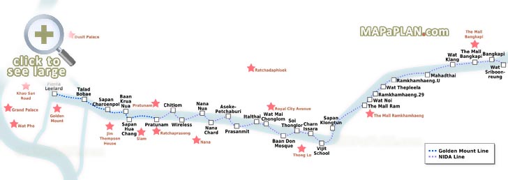 Khlong Saen Saep Express Boat tour service route stations must do highlights Bangkok top tourist attractions map