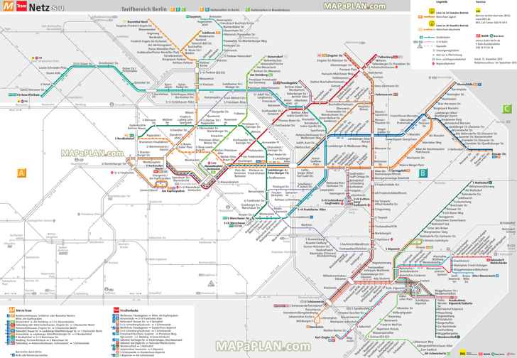 tram strassenbahn metrotram official public transport bvg network lines stations map Berlin top tourist attractions map