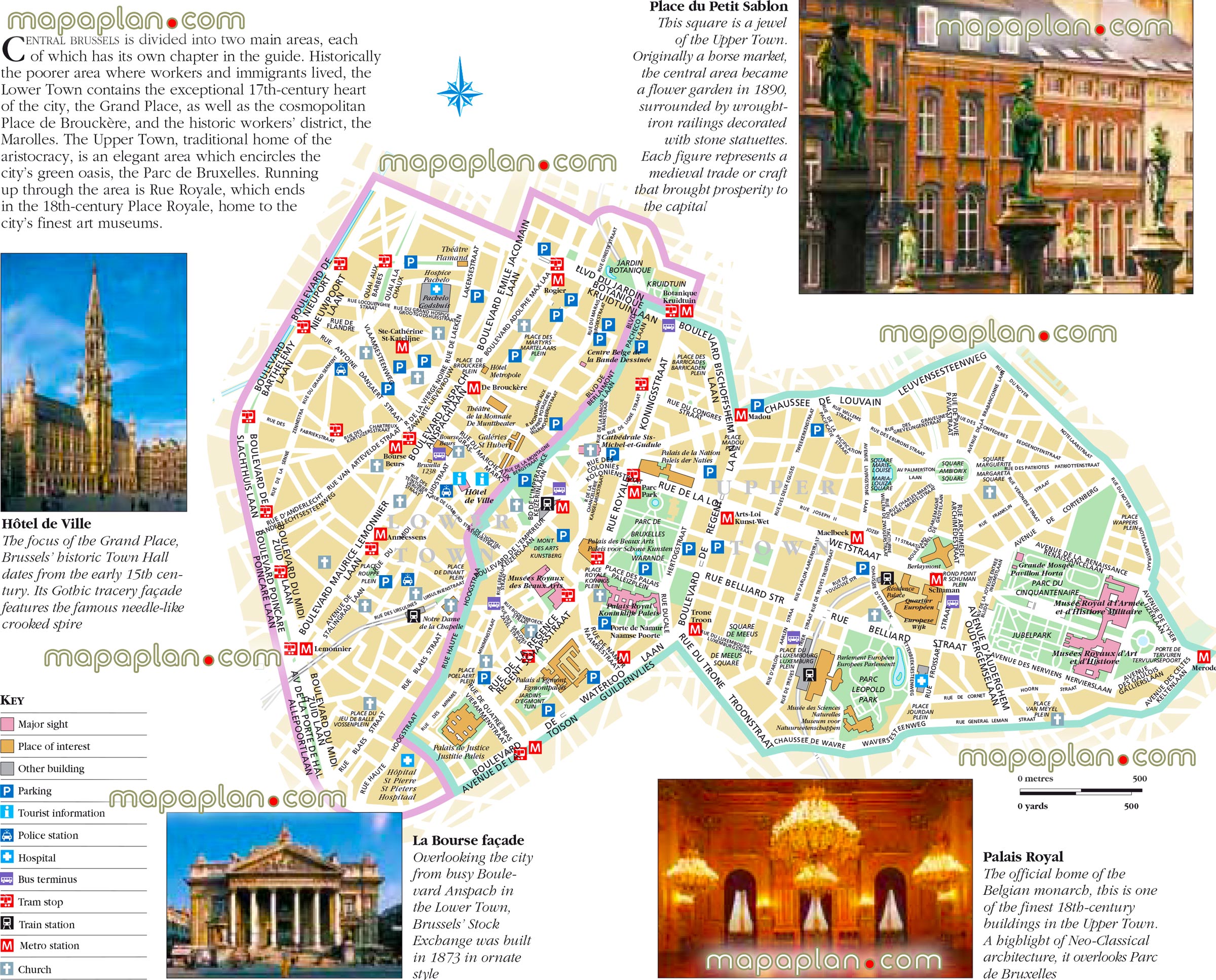 Brussels city centre free travel guide top 10 must see sights best destinationss Brussels Top tourist attractions map
