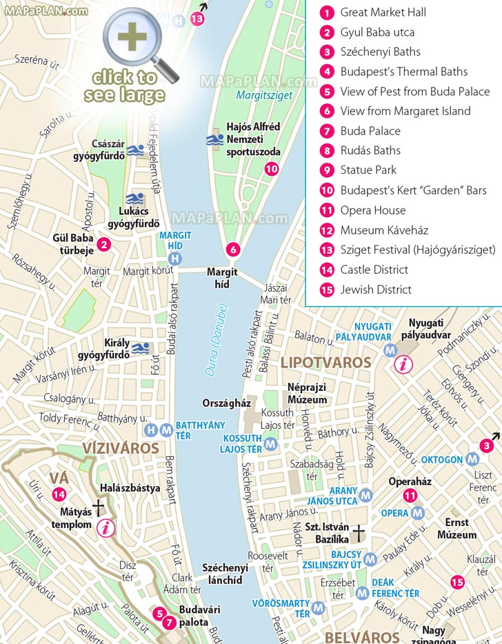 one day trip exp top 15 great spot major site worth visiting what to see where to go do Budapest top tourist attractions map