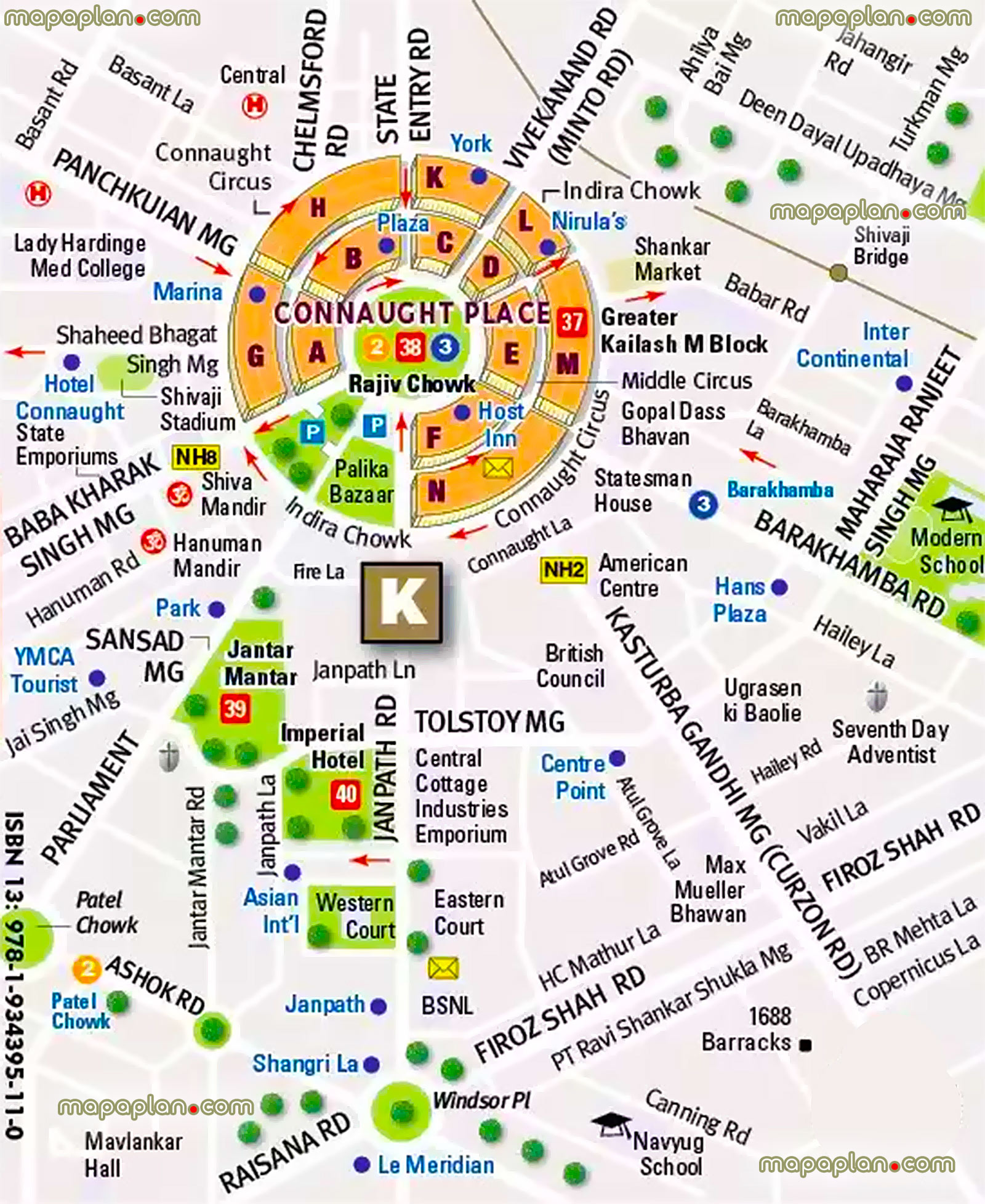 connaught place free printable virtual explorer plan places visits Delhi Top tourist attractions map