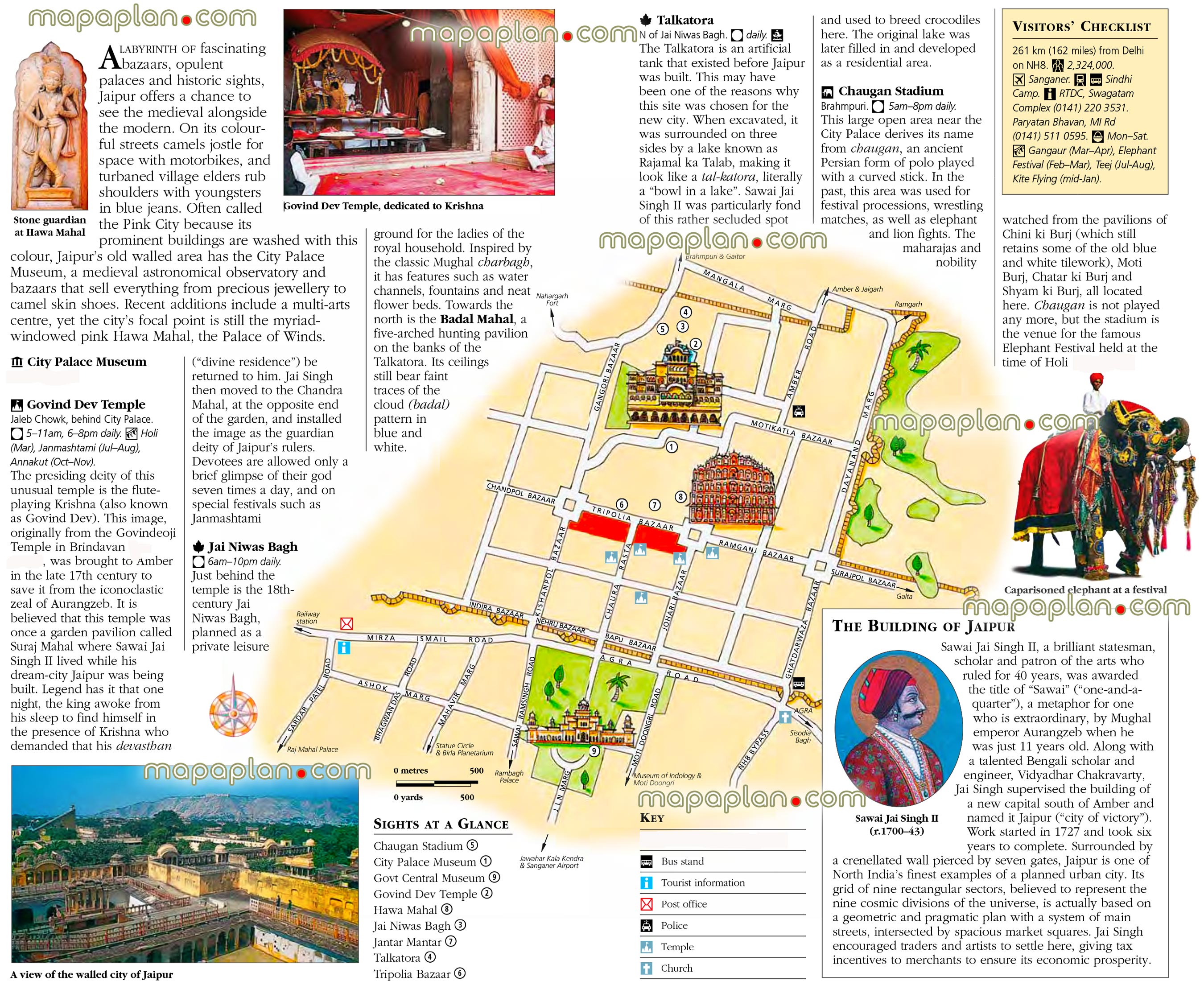 jaipur map tourist places