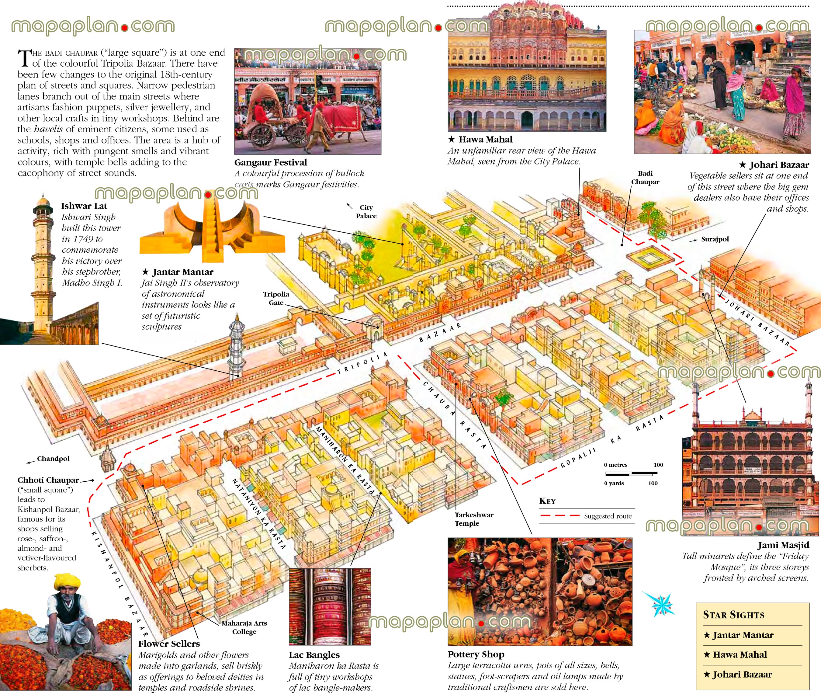 jaipur map tourist places