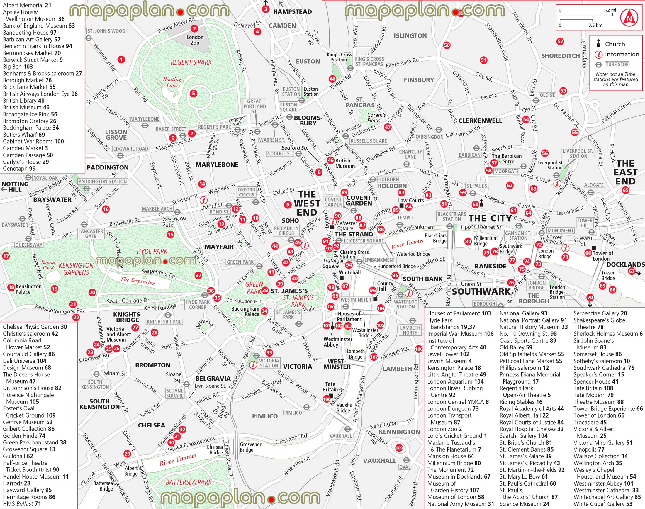 central london neighborhood district areas things do places free download interactive sightseeing downtown city covent gardens London Top tourist attractions map