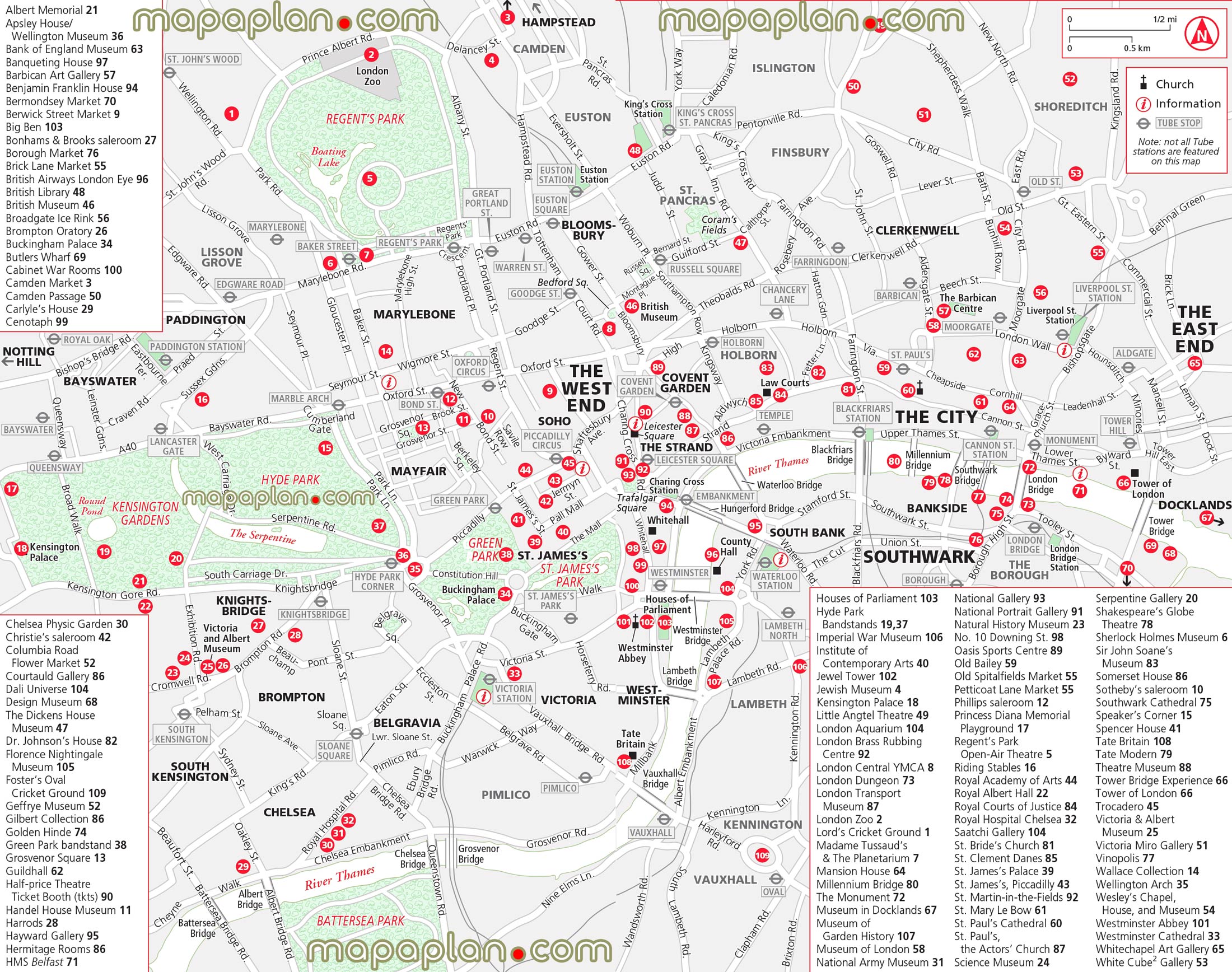 central London neighborhood district areas things do places free download interactive sightseeing downtown city covent gardens London Top tourist attractions map