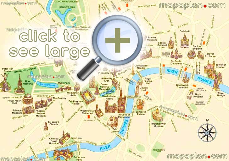map top 10 must see historical places central london locations other major landmarks most popular sites famous old destinations best free museums must do spotss London Top tourist attractions map