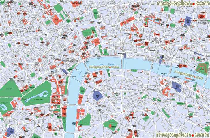 downtown guide main attractions best sights a week detailed street plan big ben buckingham palace tower London London eyes London Top tourist attractions map