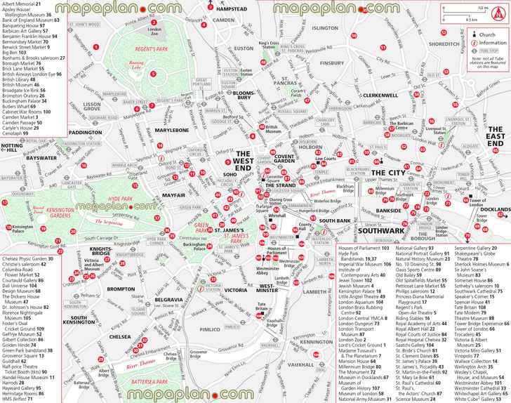 central London neighborhood district areas things do places free download interactive sightseeing downtown city covent gardens London Top tourist attractions map