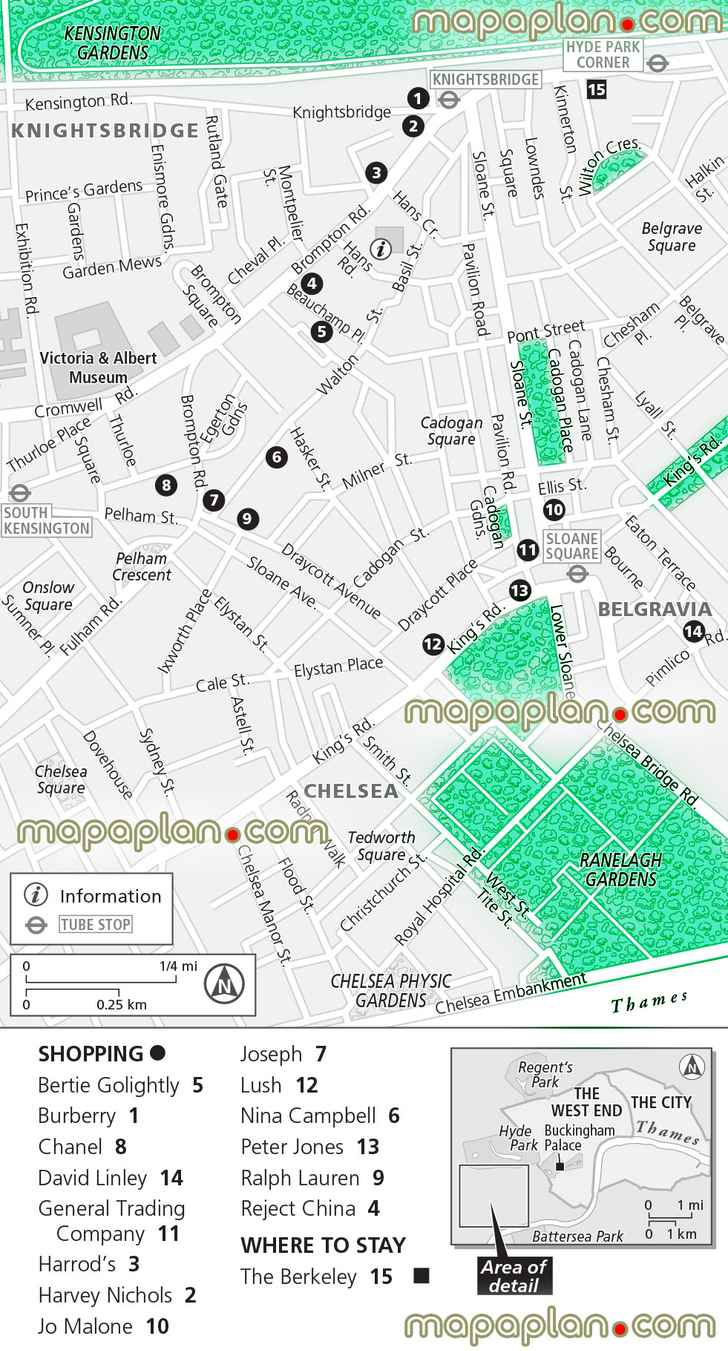 knightsbridge chelsea shopping harrods other department shopping malls centers stores shops famous outletss London Top tourist attractions map