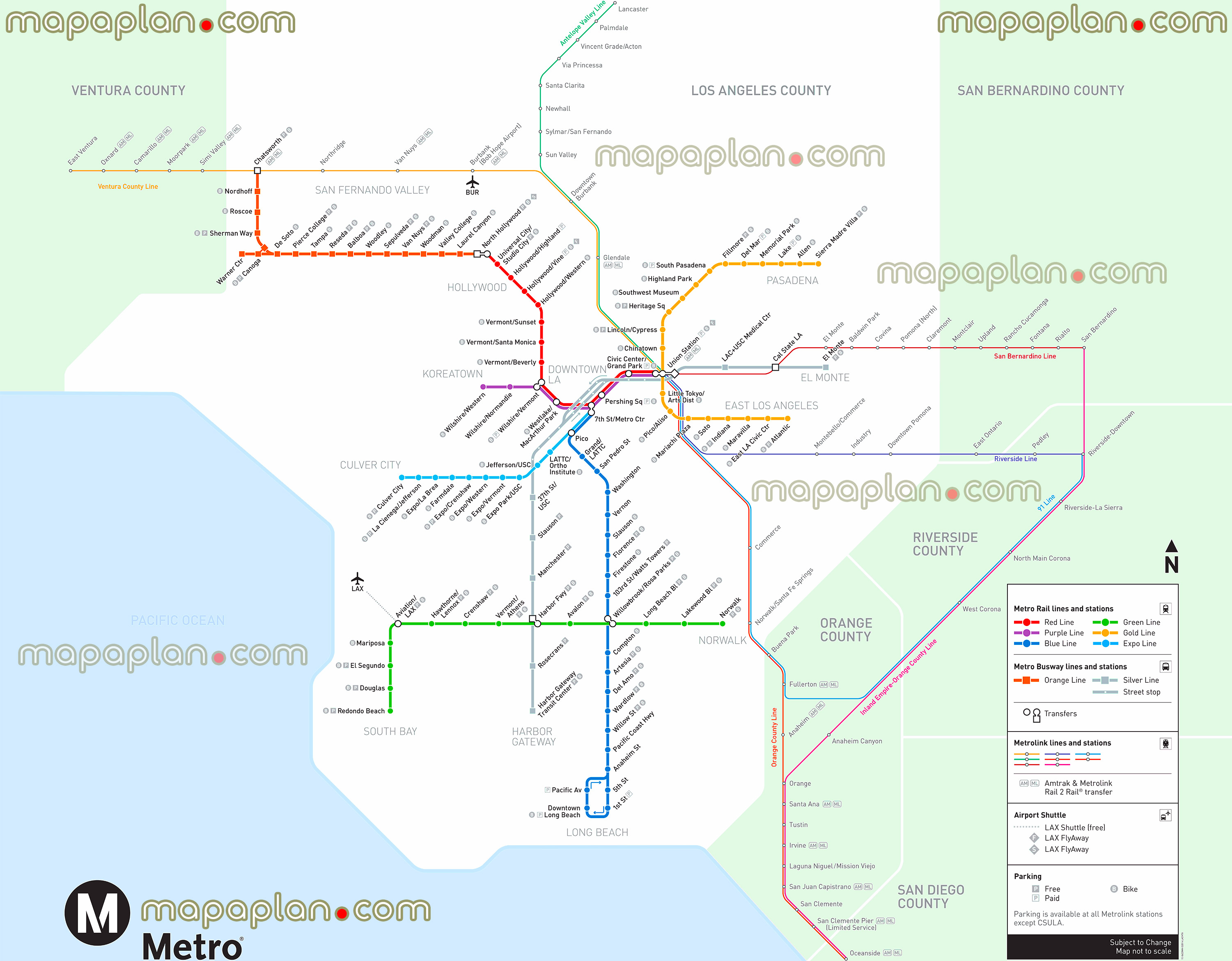 metro rail subway metrolink busway stations lines mta public transportation system network diagram blue expo gold red yellow silver purple green orange railway transit stops commuter light train transport overground tube routes metropolitan authoritys Los Angeles top tourist attractions map