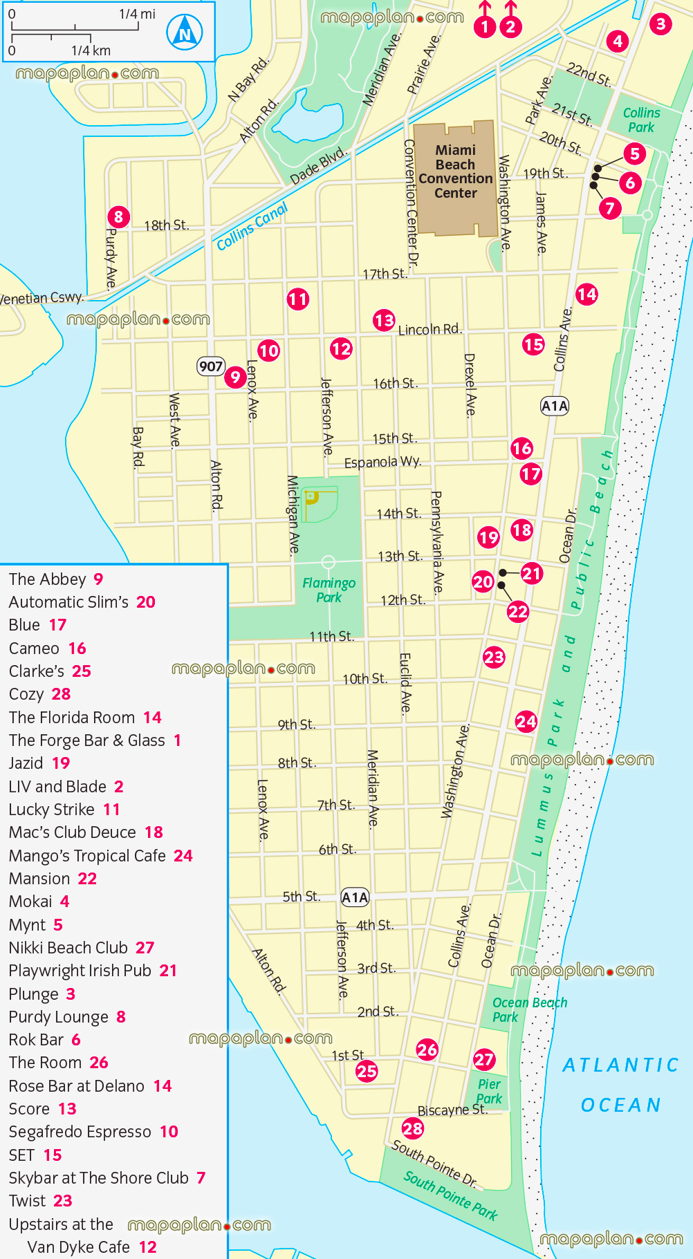 south beach nightlife guide dance clubs bars pubs visitors urban navigation directions best entertainment spots