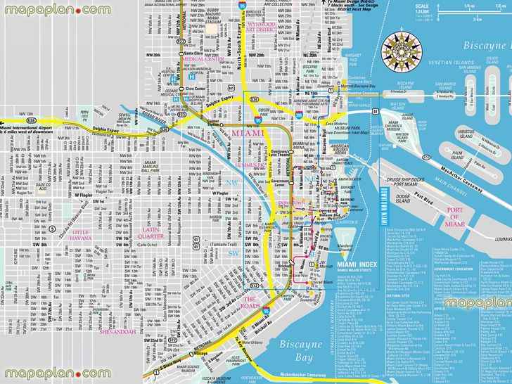 Top Spot Miami Area Map