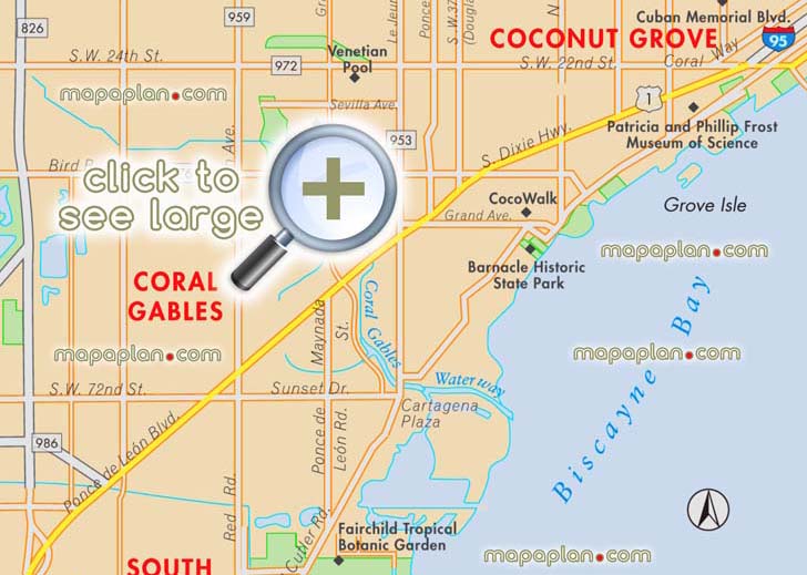 offline download virtual interactive hd plan overview coral gables coconut grove biscayne bay region trip highlights printable detailed travel visitors itinerary planner best sights visit