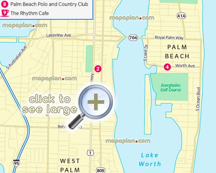 palm beach lake worth sights flagler museum zoos polo country club visitors 3d virtual interactive information plan main points interest popular places landmarks