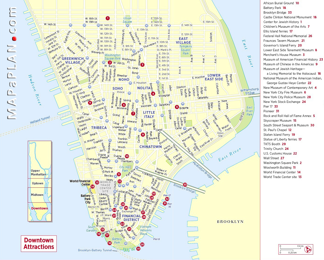 downtown-manhattan-major-points-of-interest-list-new-york-top-tourist-attractions-map