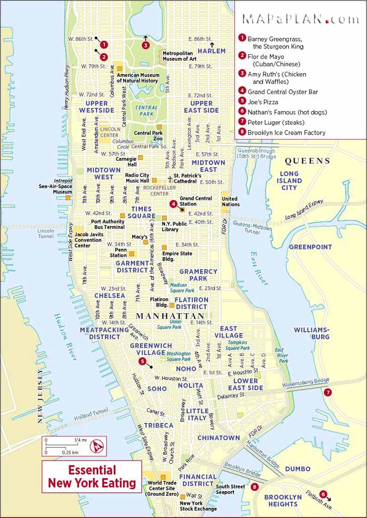 most-popular-essential-famous-eating-places-new-york-top-tourist-attractions-map