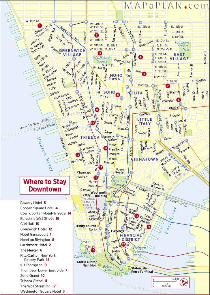 downtown-manhattan-hotels-new-york-top-tourist-attractions-map
