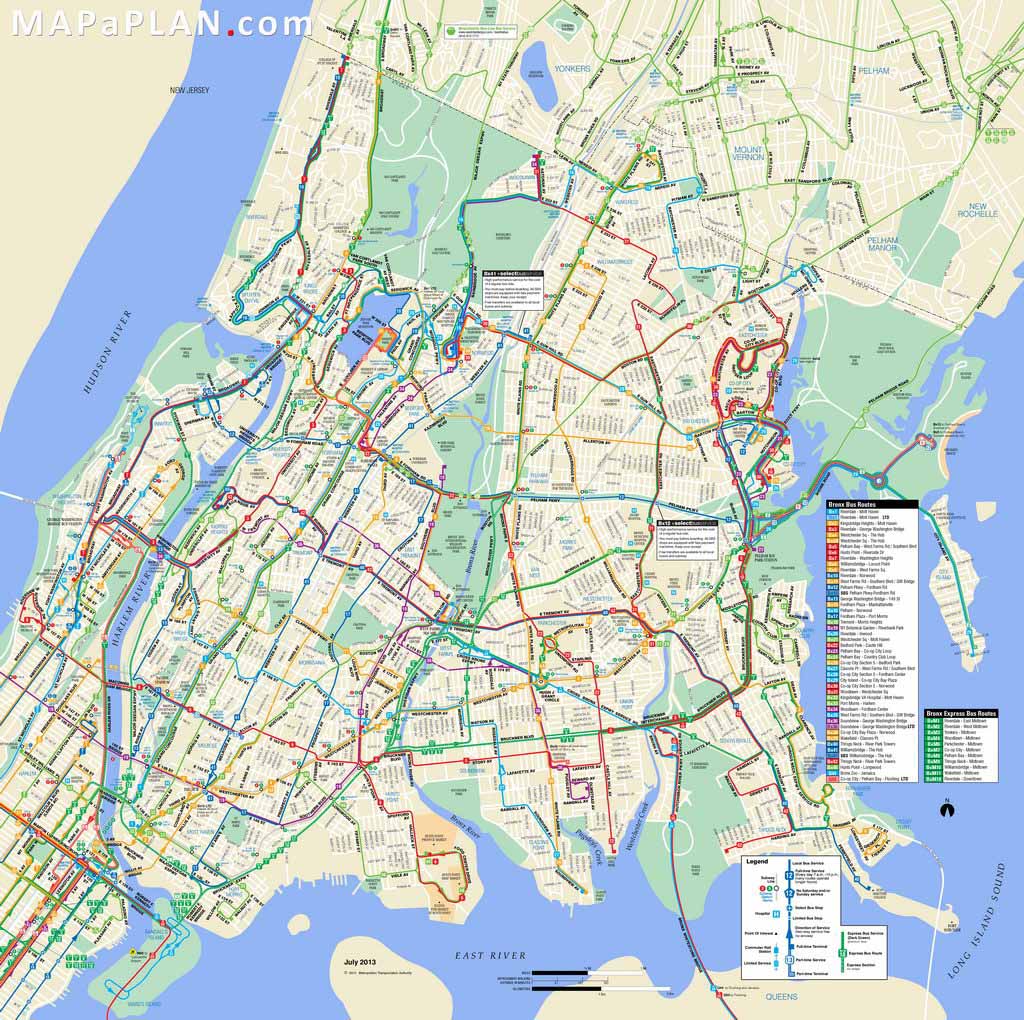 maps of new york top tourist attractions - free, printable