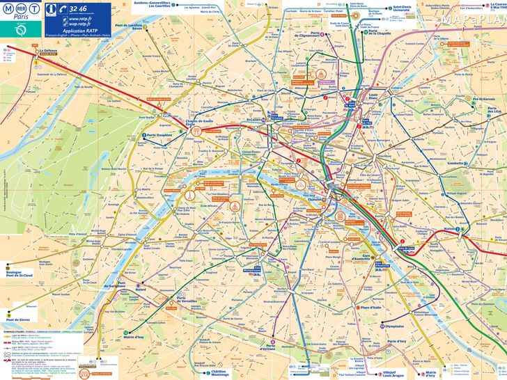 Paris top tourist attractions map Most popular places to visit detailed guide