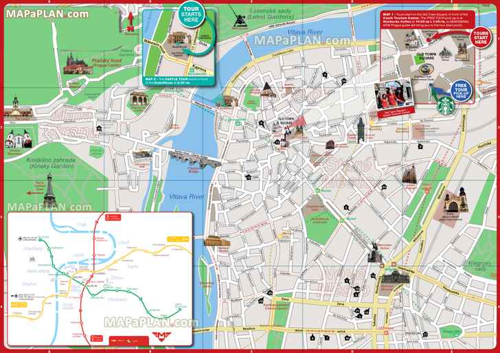 sandemans pedestrian walking tour route trail directions fun things do family kids astronomical clock Prague top tourist attractions map