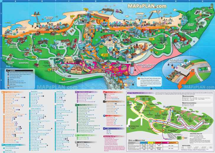 singapore tourist map printable