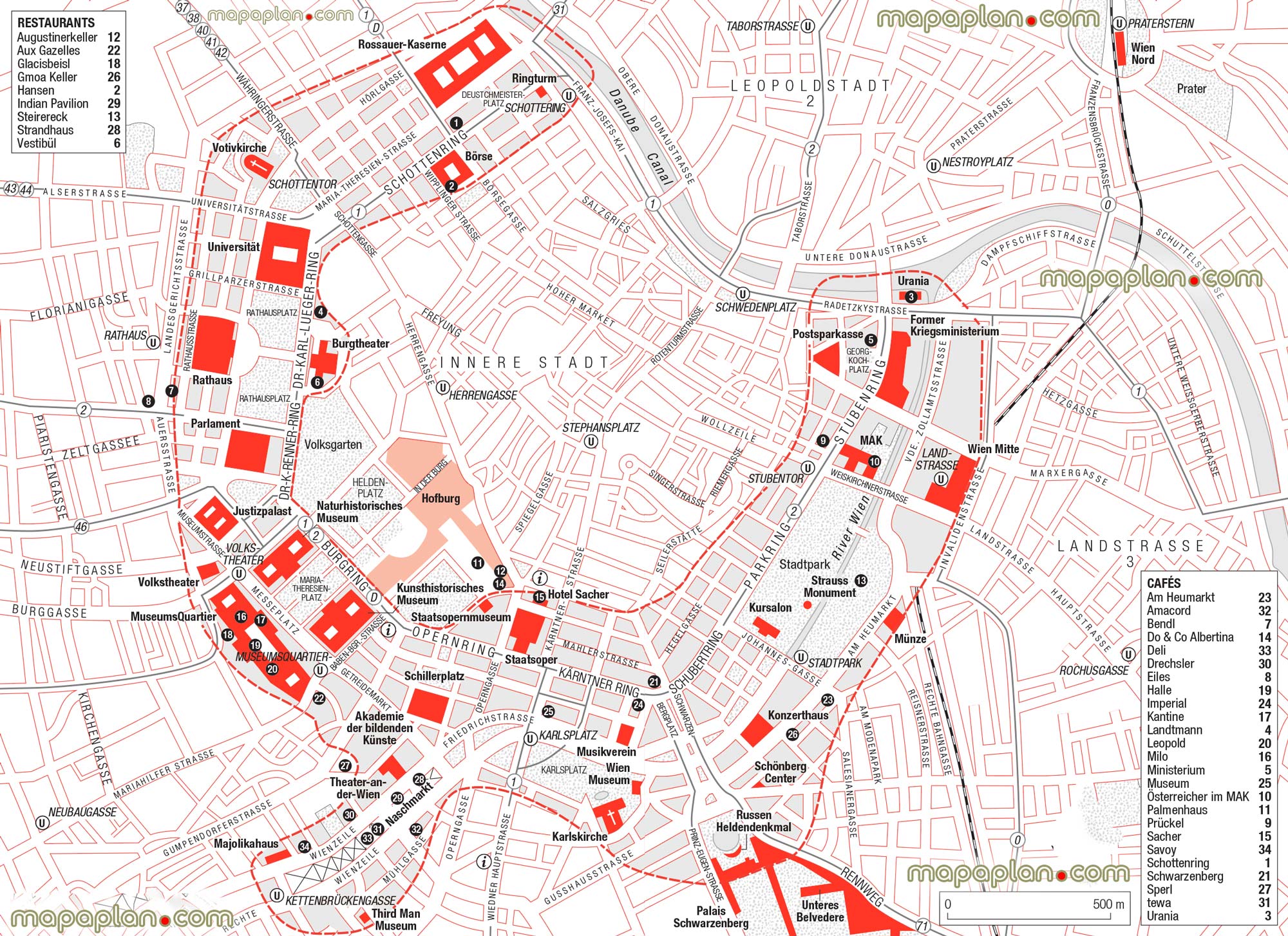 vienna ring road map