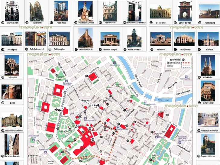 Vienna Tourist Attractions Map